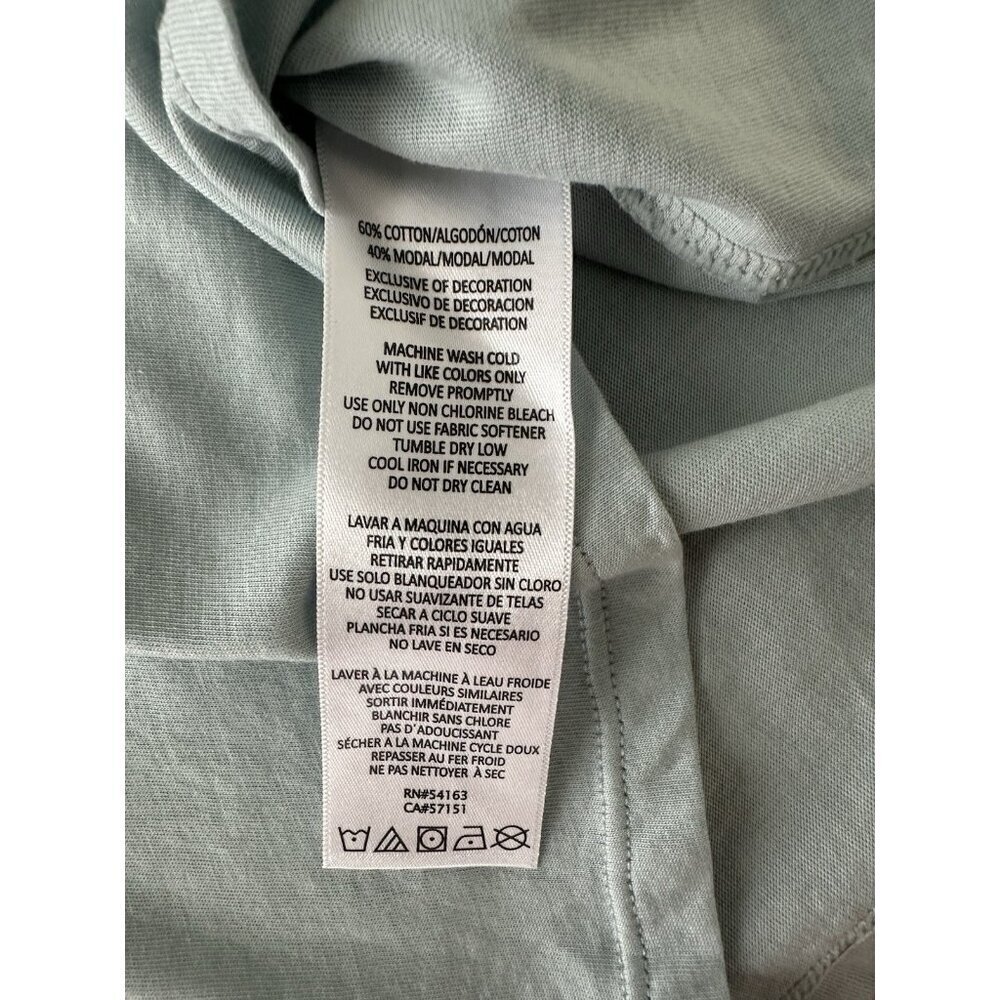 Calvin Klein Performance Women's Logo T-Shirt Blue Surf Short Sleeve New - Picture 11 of 15